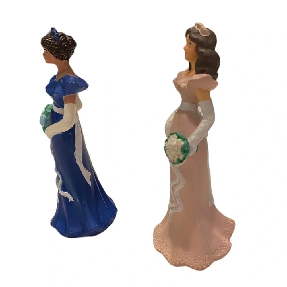 Wilton Bridesmaid in Pink/Blue Dress Cake Topper Figurines Decoration 1991